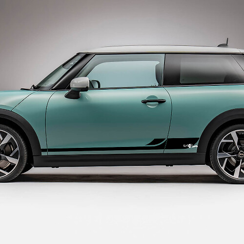 Side Racing L strepen grafische sticker voor Mini Cooper S
