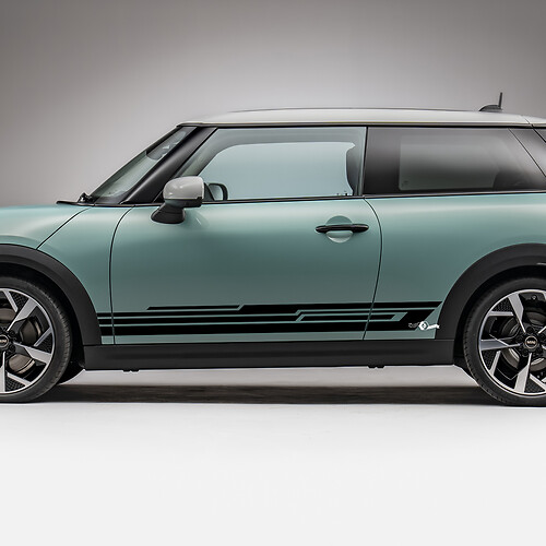 Side Racing L strepen grafische sticker voor Mini Cooper S

