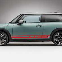 Side Racing Cooper S Stripes Graphics Decal voor Mini Cooper S
 3