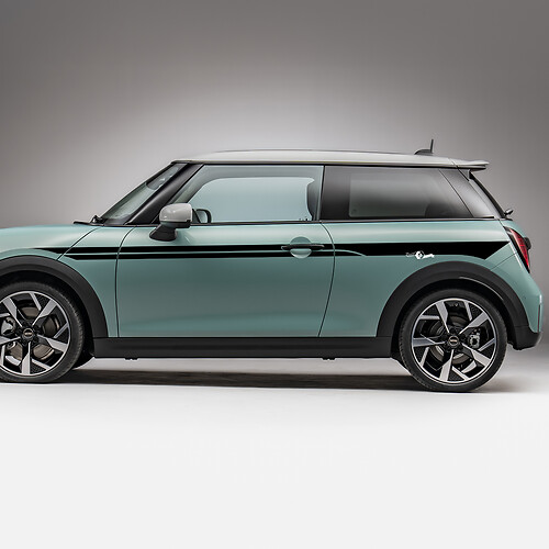 Zijdeuren accent racestrepen grafische sticker voor mini cooper s
