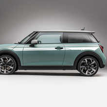 Zijdeuren accent racestrepen grafische sticker voor mini cooper s
 2