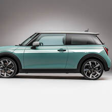 Zijdeuren accent racestrepen grafische sticker voor mini cooper s
 2