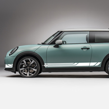 Zijde voordeuren racestrepen grafische sticker voor mini cooper s
 2