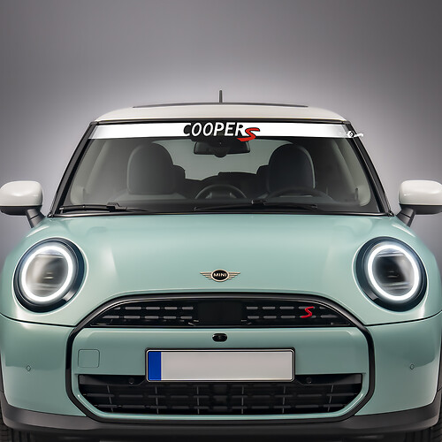 Windshield Cooper s vinyl grafische sticker sticker voor Mini Cooper S
