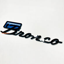 Bronco Sasquatch Fender Badges Tailgate Emblem 3d Badge Black vs Blue
 4