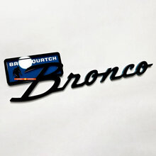 Bronco Sasquatch Fender Badges Tailgate Emblem 3d Badge Black vs Blue
 6