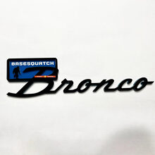 Bronco Sasquatch Fender Badges Tailgate Emblem 3d Badge Black vs Blue
 7