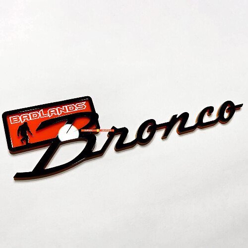Yeti Sasquatch 3D-badge voor Musclecar-paard Badlands  
