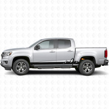 Mountain Range Deur- en Rockerpaneel Vinyl Strepen voor Chevrolet Colorado 2e generatie 2015-2022_2