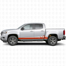 Mountain Range Deur- en Rockerpaneel Vinyl Strepen voor Chevrolet Colorado 2e generatie 2015-2022_4