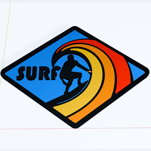 Surf Surfing -editie Fender Badges Tailgate Emblem 3D Badge
 1