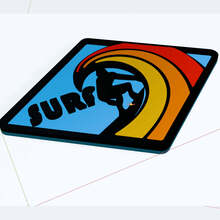 Surf Surfing -editie Fender Badges Tailgate Emblem 3D Badge
 2