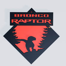 Bronco Raptor -editie Fender Badges Tailgate Emblem 3D Badge
 2