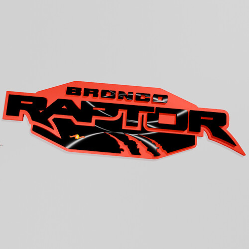 Bronco Raptor -editie Fender Badges Tailgate Emblem 3D Badge
