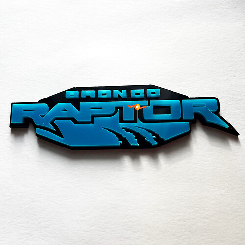 Bronco Raptor -editie Fender Badges Tailgate Emblem 3D Badge 3

