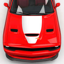Hood Wrap Central Hemi Hood Blackout Vinyl Decal Sticker voor Dodge Challenger
 2