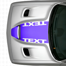 Blackout Custom Tekst Motorkap Vinyl Sticker voor Dodge Challenger_2