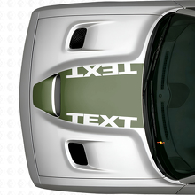 Blackout Custom Tekst Motorkap Vinyl Sticker voor Dodge Challenger_3