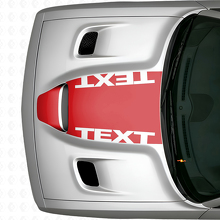 Blackout Custom Tekst Motorkap Vinyl Sticker voor Dodge Challenger_4