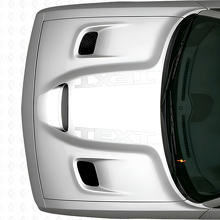 Blackout Custom Tekst Motorkap Vinyl Sticker voor Dodge Challenger_5