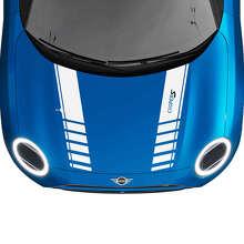 Dubbele Racestrepen Motorkap Vinyl Decal Kit voor MINI Cooper S_2