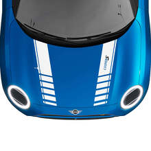 Motorkap Racing Strepen Rally Sticker grafische sticker voor MINI Cooper S
 2