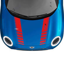 Dubbele Racestrepen Motorkap Vinyl Decal Kit voor MINI Cooper S_3