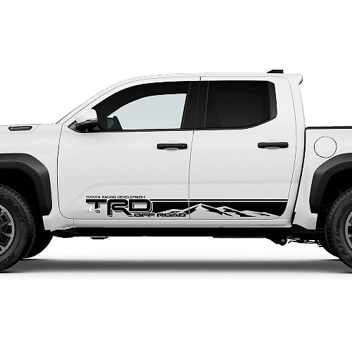 TRD Off Road Mountains Side Rocker Panel Stickers Stickers voor Toyota Tacoma Vierde generatie

