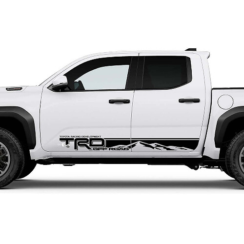 TRD Off Road Mountains Side Rocker Panel Stickers Stickers voor Toyota Tacoma Vierde generatie
