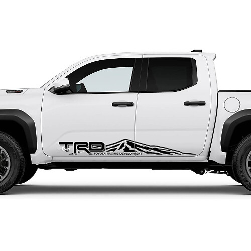 TRD Off Road Mountains Side Rocker Panel Stickers Stickers voor Toyota Tacoma Vierde generatie
