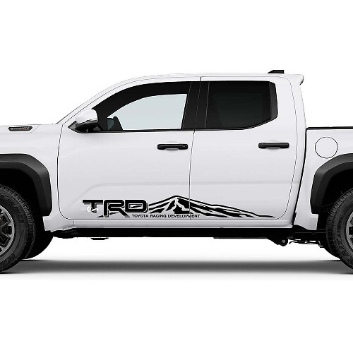 TRD Off Road Mountains Side Rocker Panel Stickers Stickers voor Toyota Tacoma Vierde generatie

