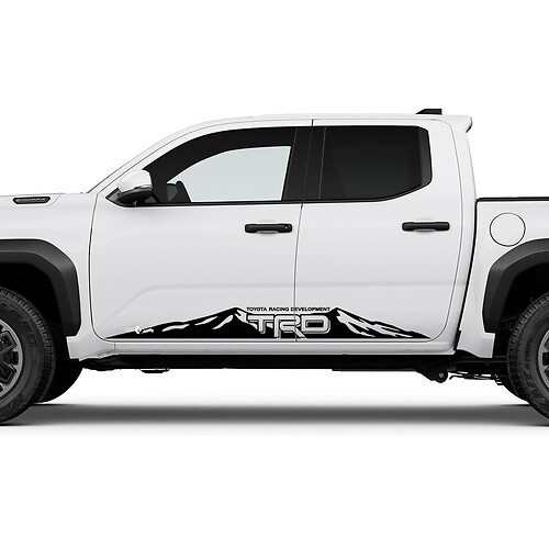 TRD Off Road Mountains Side Rocker Panel Decals Stickers voor Toyota Tacoma 4e Gen 2
