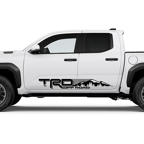 TRD Off Road Mountains Forest Side Rocker Paneel Stickers voor Toyota Tacoma 4e Gen
