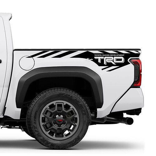 TRD Off Road Mountains bed vrachtwagenstickers stickers voor Toyota Tacoma 4e Gen
