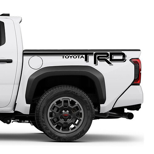 TRD OFF ROAD BEDBADE TRUCK DICALS -stickers voor Toyota Tacoma 4e Gen
