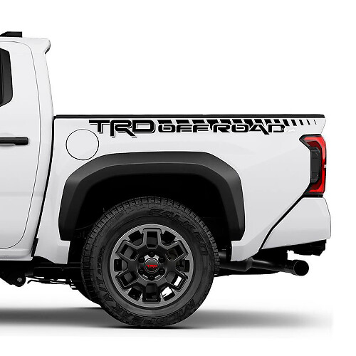 TRD Off Road Bedide Truck Dickers Stickers voor Toyota Tacoma 4e Gen 2
