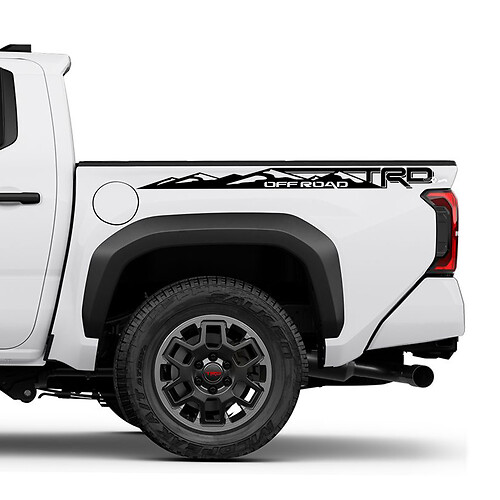Mountains trd off -road bedruck truck stickers stickers voor Toyota Tacoma 4e Gen
