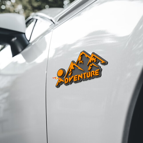 Adventure Mountains Custom 3D-badge Spatbordbadges Achterklep Embleem Voorgrille badge