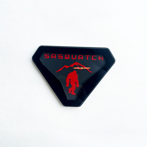 Sasquatch Yeti Bigfoot Fender Badges Tailgate Emblem 3D Badge
