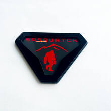 Sasquatch Yeti Bigfoot 3D spatbord- of achterklep-embleem_2