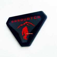 Sasquatch Yeti Bigfoot 3D spatbord- of achterklep-embleem_3