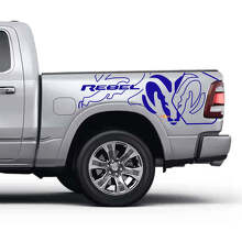 Rebel Logo Bedside Vinyl Decals voor Dodge Ram Rebel_2