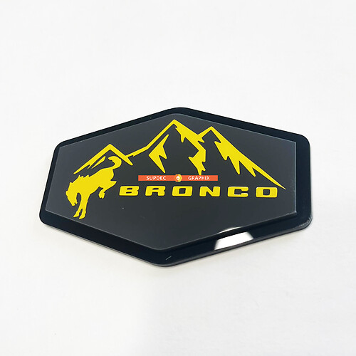 Bronco -editie Fender Badges Tailgate Emblem 3D Badge
 1