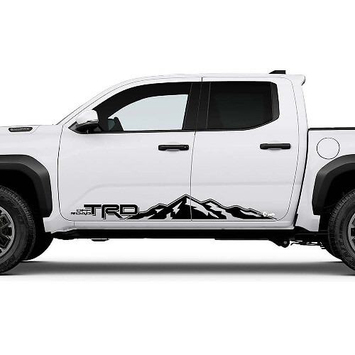 TRD Off Road Side Mountains rocker paneel stickers stickers voor Toyota Tacoma
