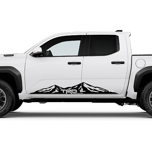TRD Off Road Side Mountains Rocker Panel Decals Stickers voor Toyota Tacoma 2
