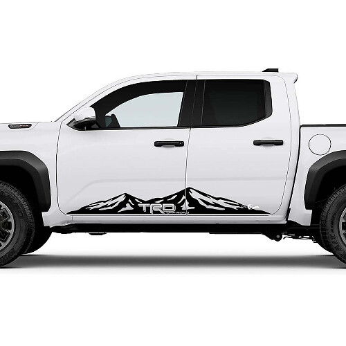 TRD Off Road Side Mountains Rocker Panel Decals Stickers voor Toyota Tacoma 2
