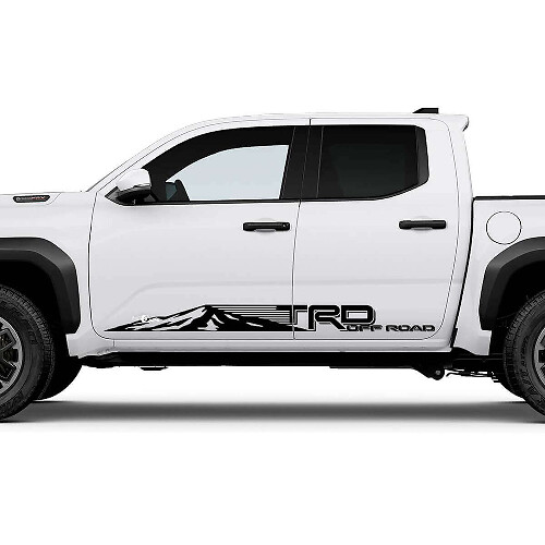 TRD Off Road Mountains Strepen Zijschortpaneel Decals Stickers voor Toyota Tacoma