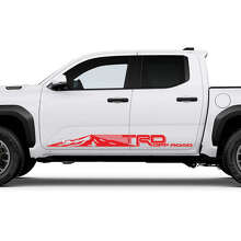 TRD Off Road Mountains Strepen Zijschortpaneel Decals Stickers voor Toyota Tacoma 3