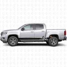 Gelaagde Pieken Deur- en Zijkantbestickering voor Chevrolet Colorado 2e Gen 2015-2022_2
