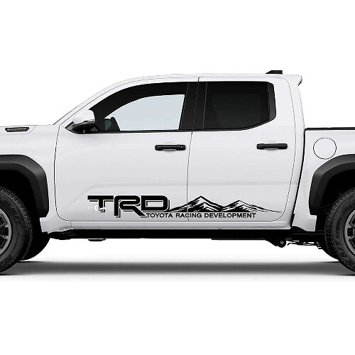 Belettering TRD Off Road Bergen Zijschort Paneel Stickers voor Toyota Tacoma